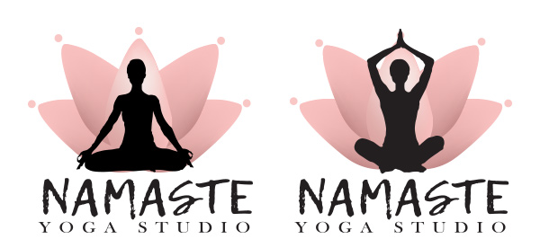 Two versions of logos created for Yoga Studio using Adobe © Illustrator